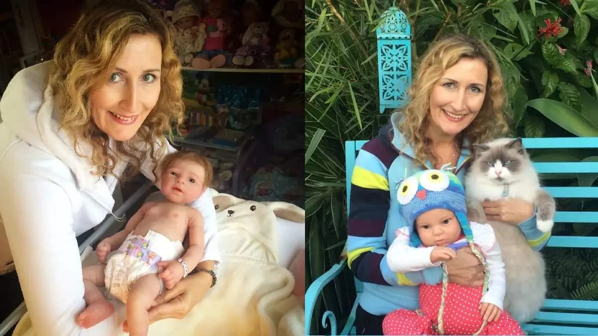Bizarre woman claims to have 250 children dolls