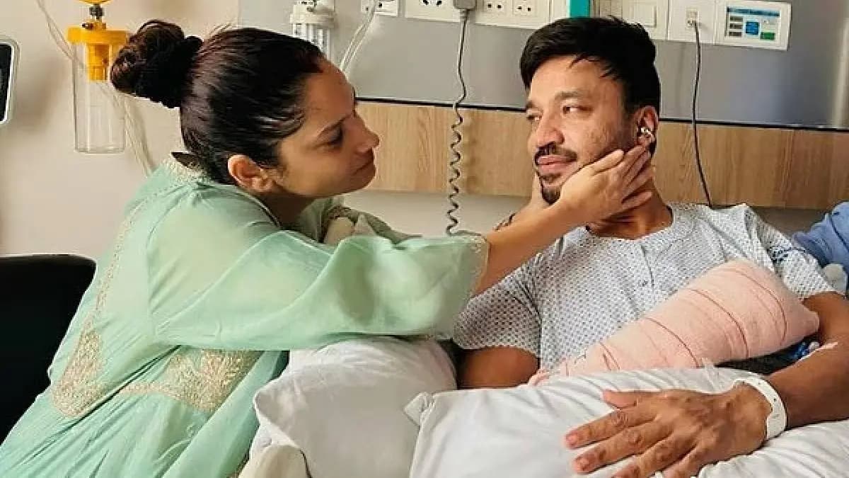 Ankita Lokhandes Husband Vicky Jain Gets 45 Stitches After Accident Admitted in Hospital