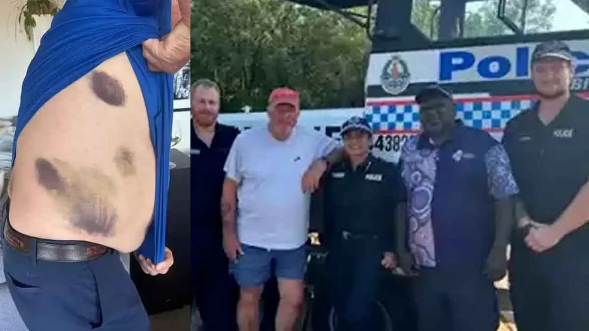 england great ian botham survives horror fall into crocodile infested waters spt