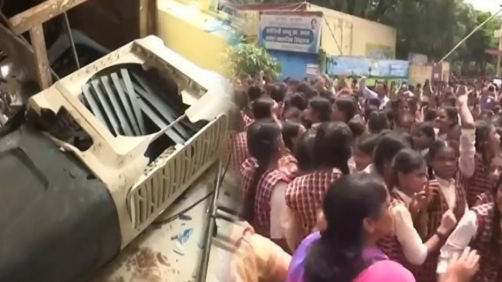 students protest harsh treatment by school official in bhopal government school gnr