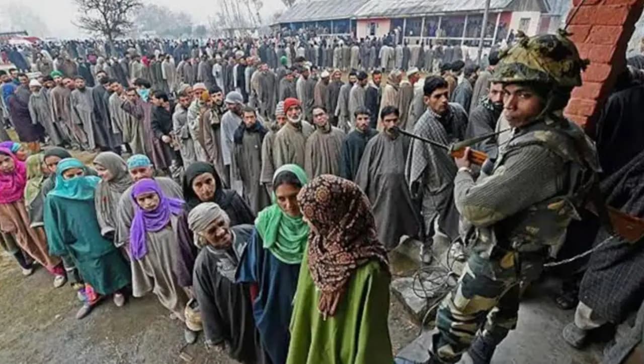 on kashmir election, opposition questioning