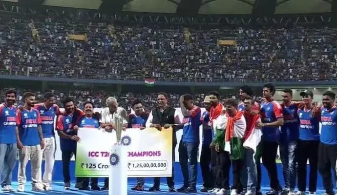 Team India world cup winning celebration