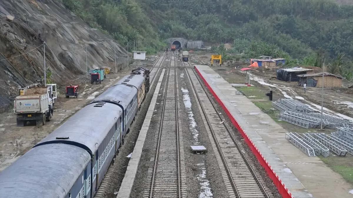 Which Indian state has just one railway station