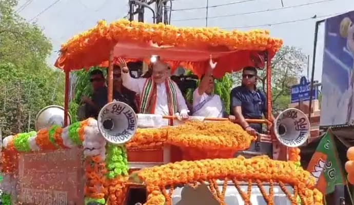 amit shah  election campaign at malda