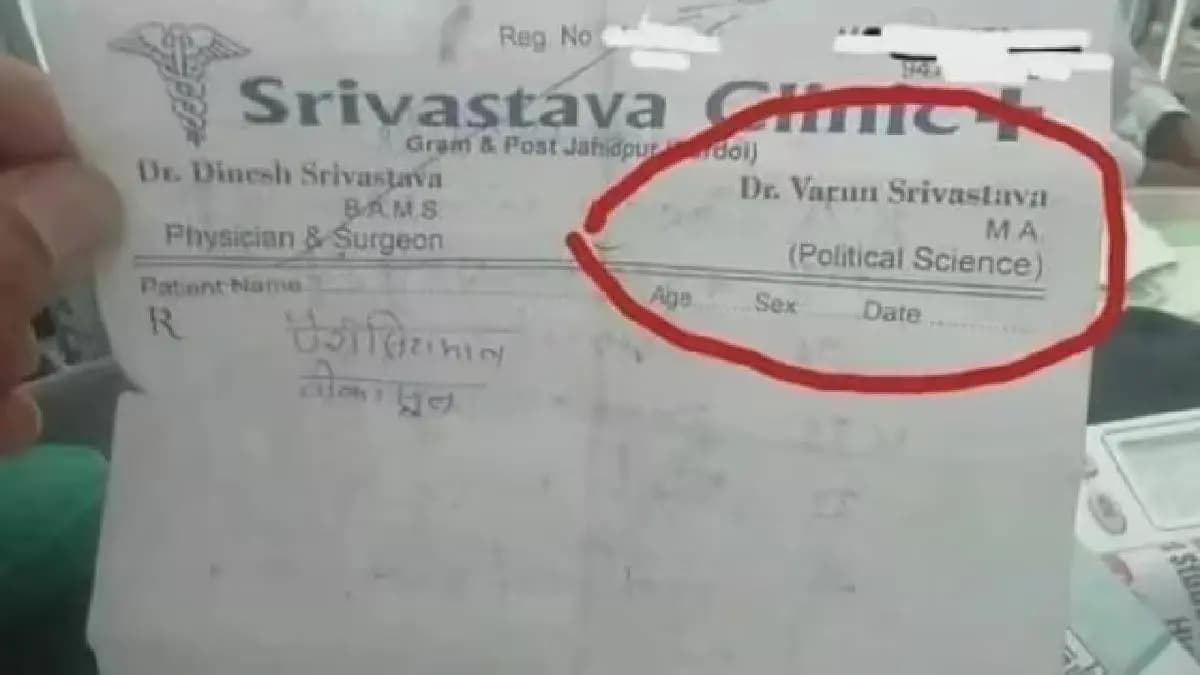 Doctor with MA in Political Science Extreme concern over viral prescription in Uttar Pradesh