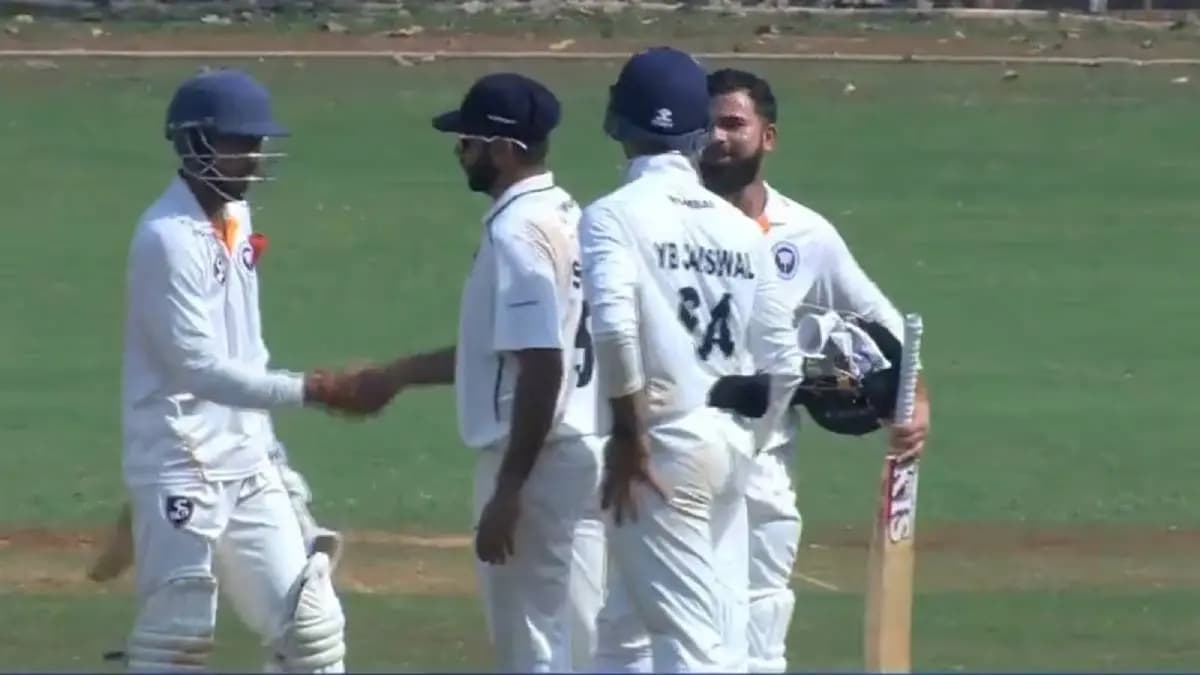 shardul thakur's century in vain as jammu and kashmir beat mumbai after 10 years in rohit sharma's presence spt