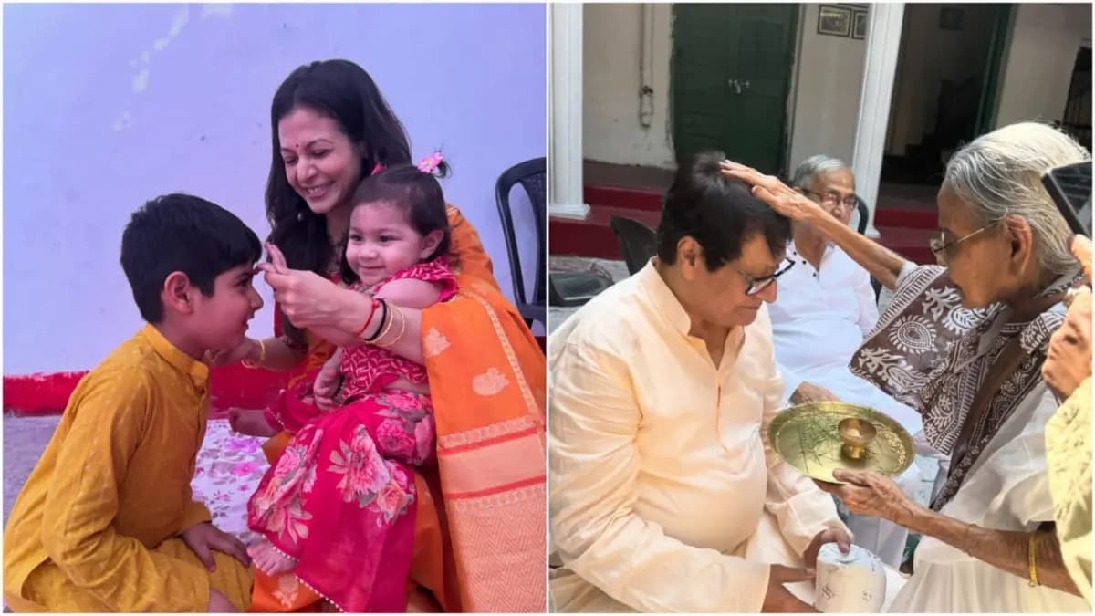 Tollywood actress Koel Mallick shared glimpse of Mallick Bari s Bhai Phota 