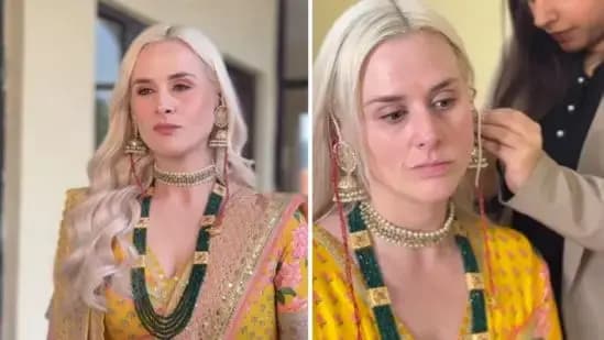 Americans woman kashmiri bridal look goes viral_gnr