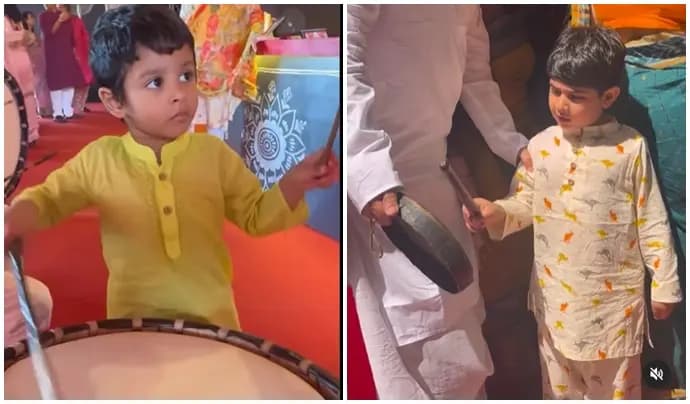 Yuvaan Chakraborty And Kabir Singh, Two New Generation Star Kid Enjoying Durga Puja 2023