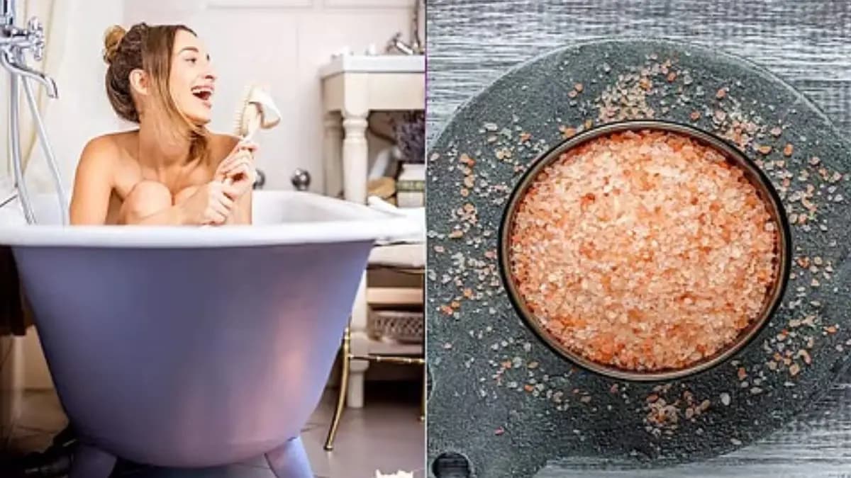 Taking bath in salt water reduce body pain tension and helps to good sleep