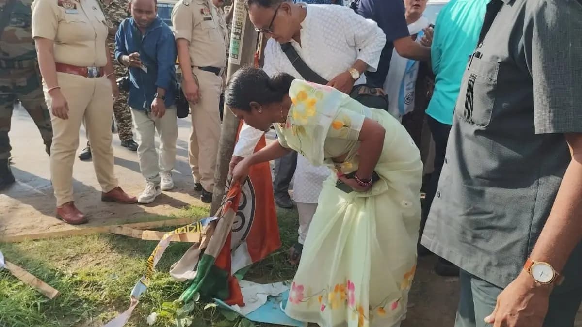 After Attack on party office TMC team reaches to Tripura