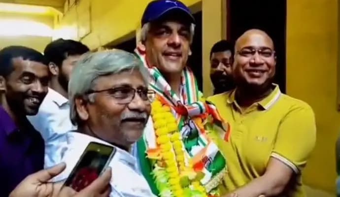 congress candidate isha khan chowdhury visit bairon biswas house