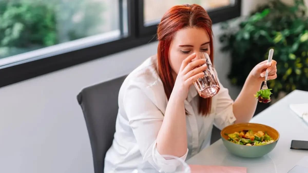 Do you know what happens if you drink water while eating