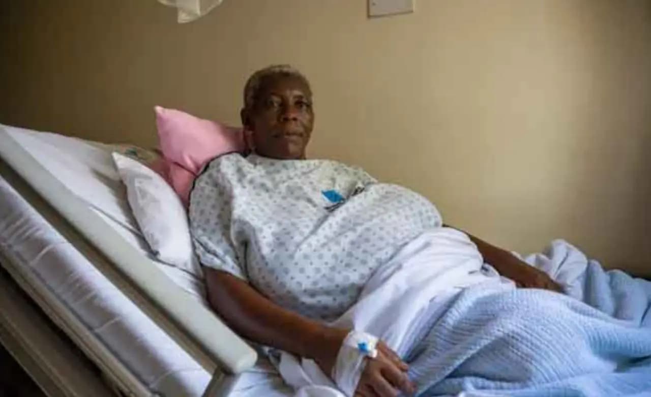 uganda woman becomes mother in 70 years of age