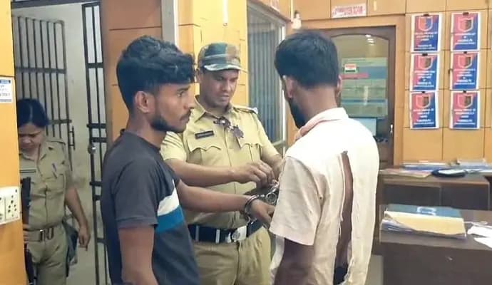cannabis rescued, two arrest from murshidabad