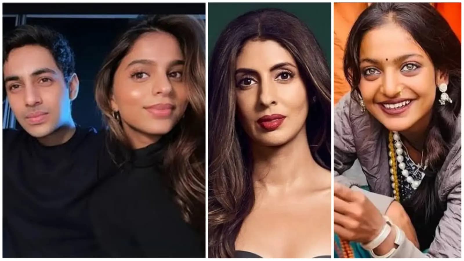 shweta bachchan commented on son agastya nandas girlfriend suhana khans recent post monalisa signed a bollywood film ent