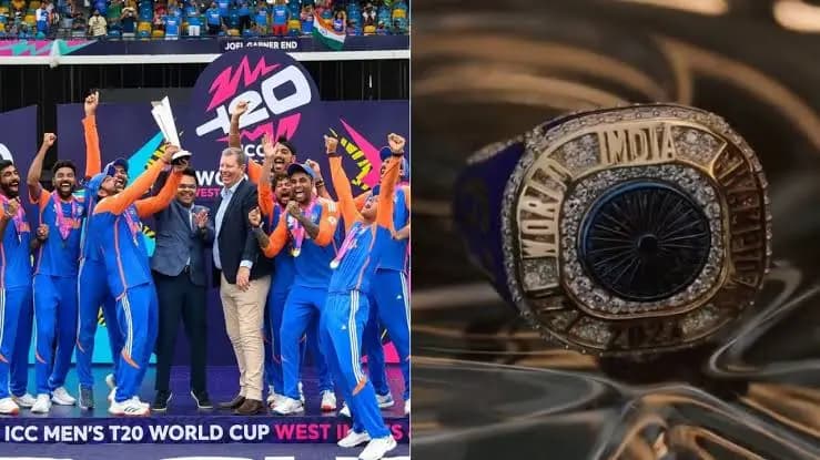 bcci presents diamond studded champions rings to rohit sharma's t20 world cup winning team spt