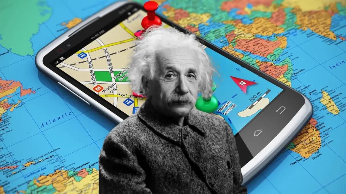 how Albert Einstein keeps google maps accurate