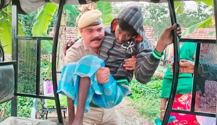 police initiative, physically challenged person gets handicapped subsidy