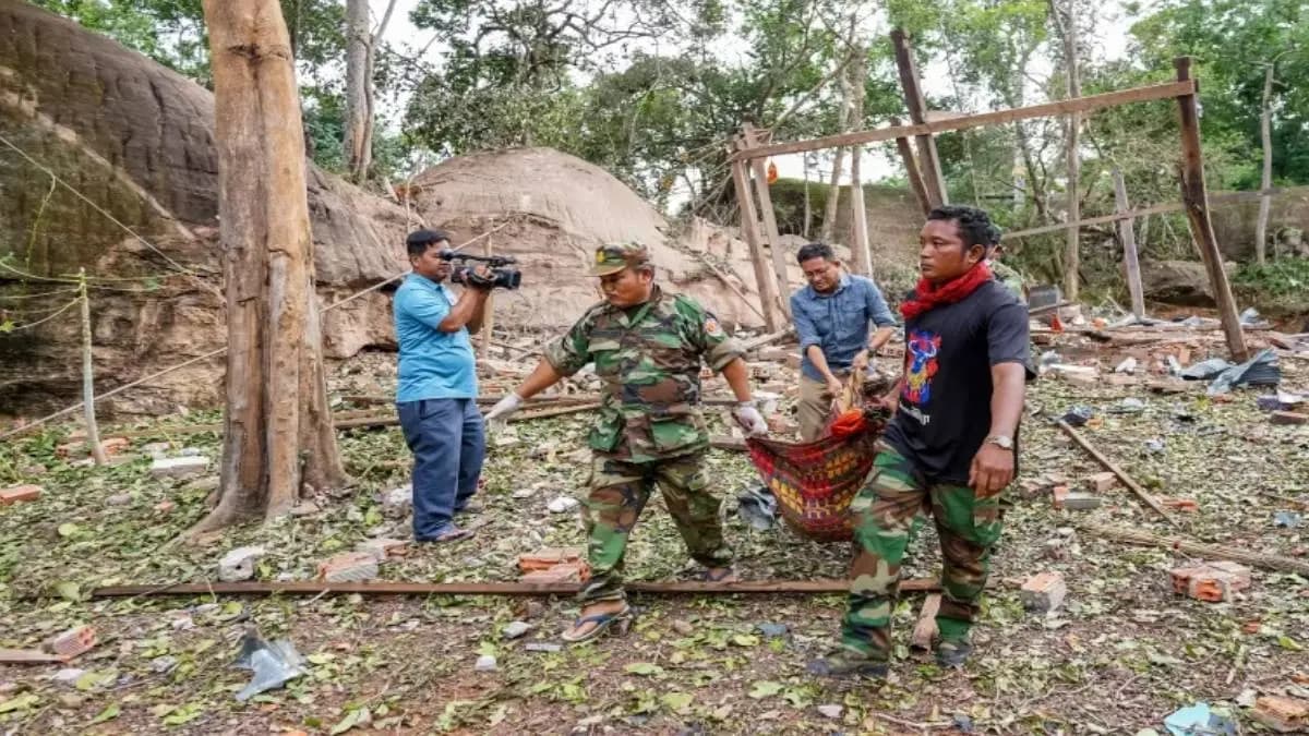 clashes on the Thailand-Cambodia border and thousands are fleeing