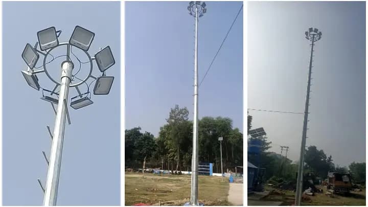 controversy over solar high mast lights