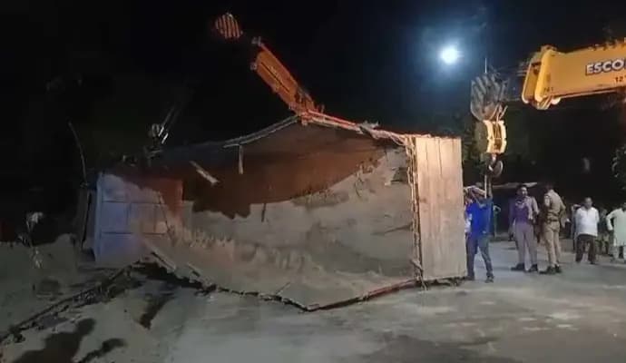 Eight of family killed after truck carrying sand overturns in UP