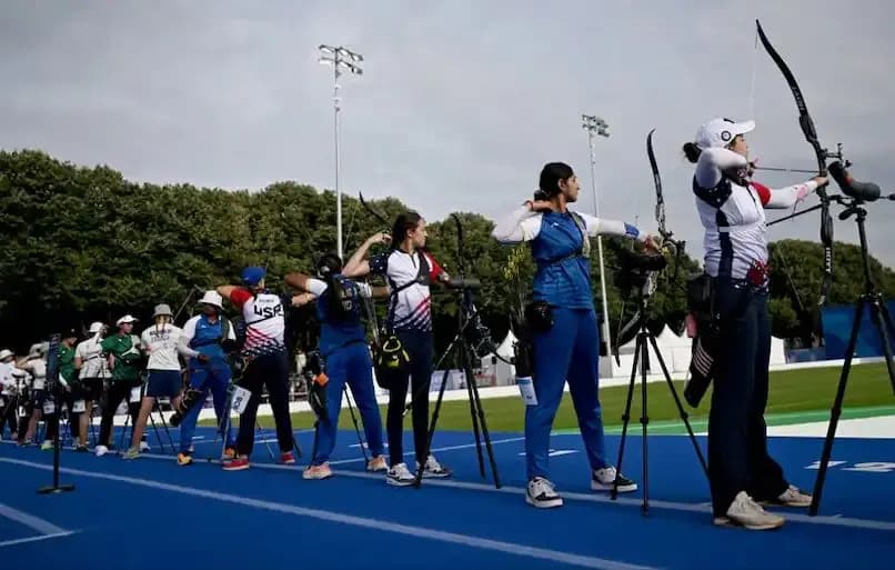 Olympics Archery, India Reach Team Quarters spt
