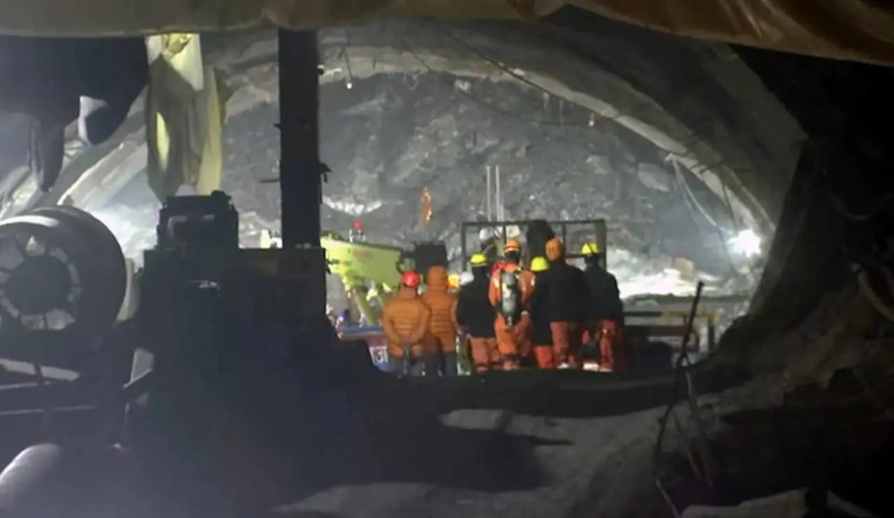 Rescuers Enter Collapsed Uttarakhand Tunnel