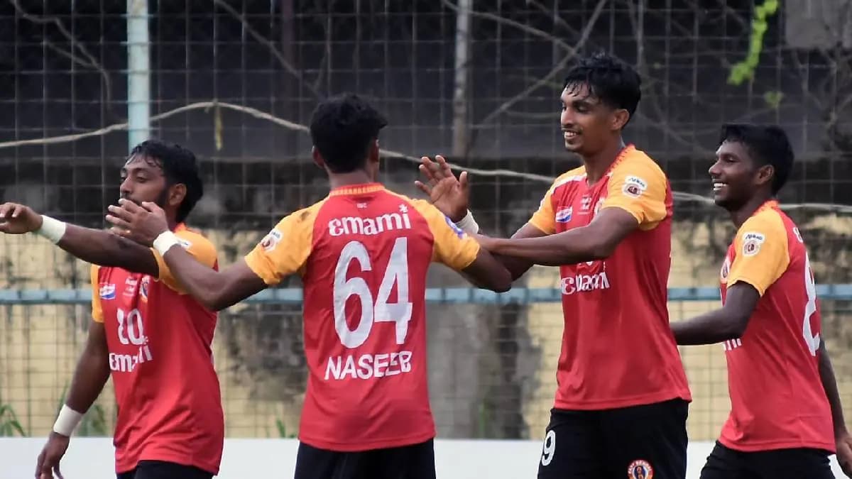 East Bengal wins against measurers club in premier league 