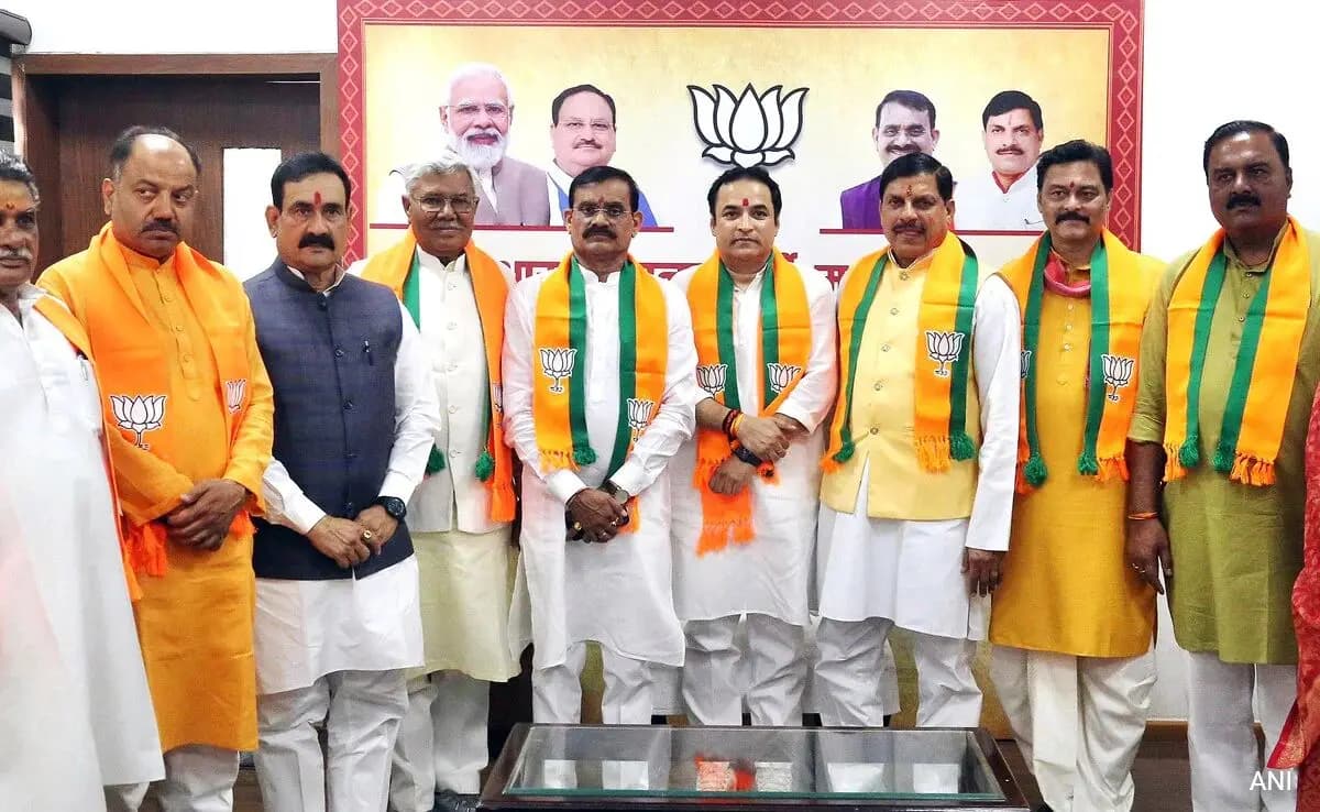 BJP Says Over 2 Lakh People Joined Party In Madhya Pradesh