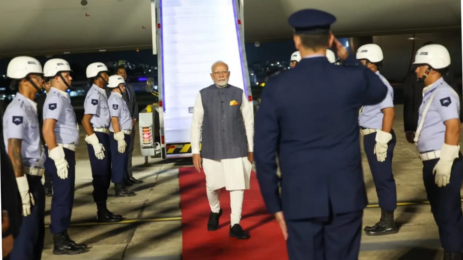 Prime minister Narendra modi arrives in Brazil to attend g 20 summit_gnr
