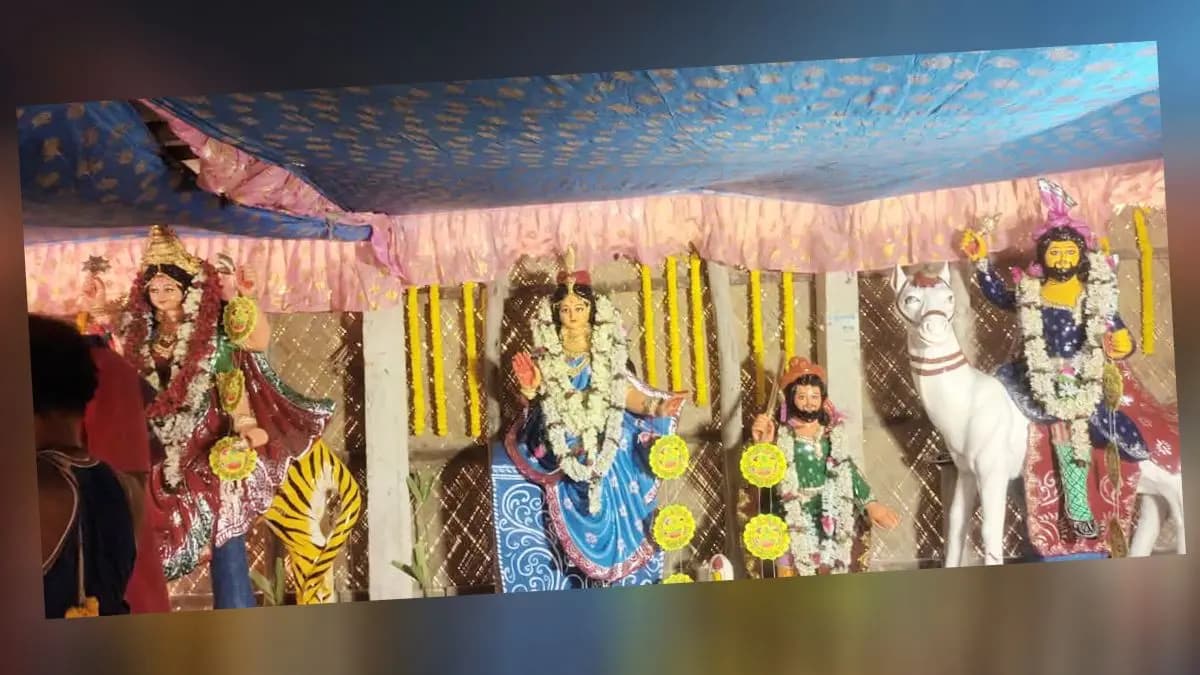 Bon biwi puja was done inside dense forest of sundarban