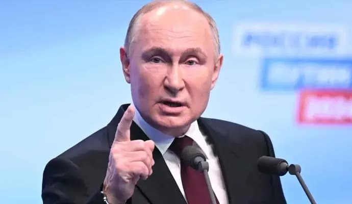 Putin wins record landslide in Russian election