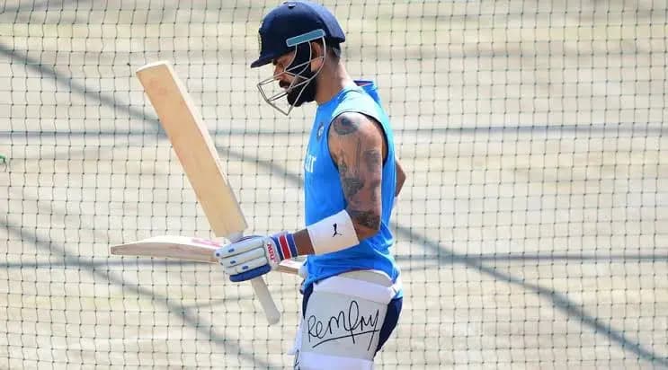 Virat Kohli breaks Chepauk wall during practice session in Chennai