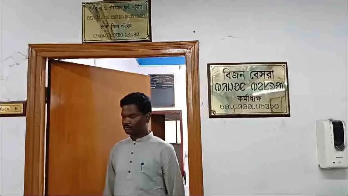 Nameplate of santhali language was established at zilla parishad on ol chiki script centenary 