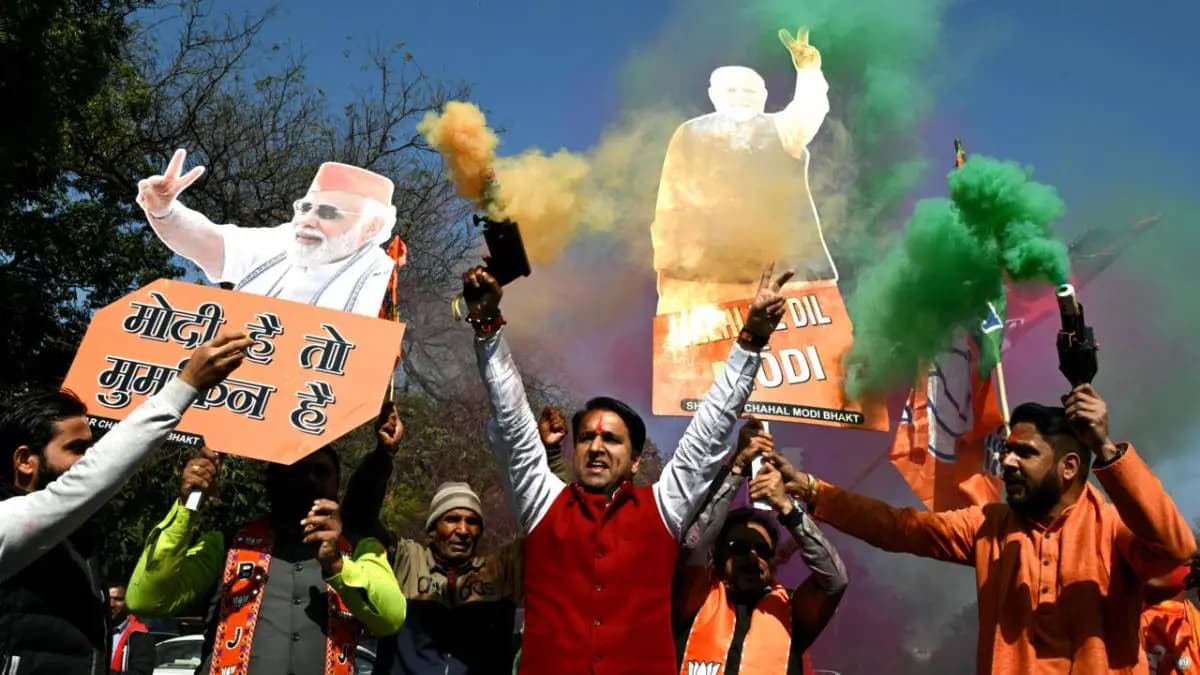bjp plans to hold swearing-in ceremony at nehru stadium in delhi