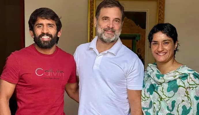 Vinesh Phogat, Bajrang Punia To Contest Haryana Polls As Congress Candidates gnr