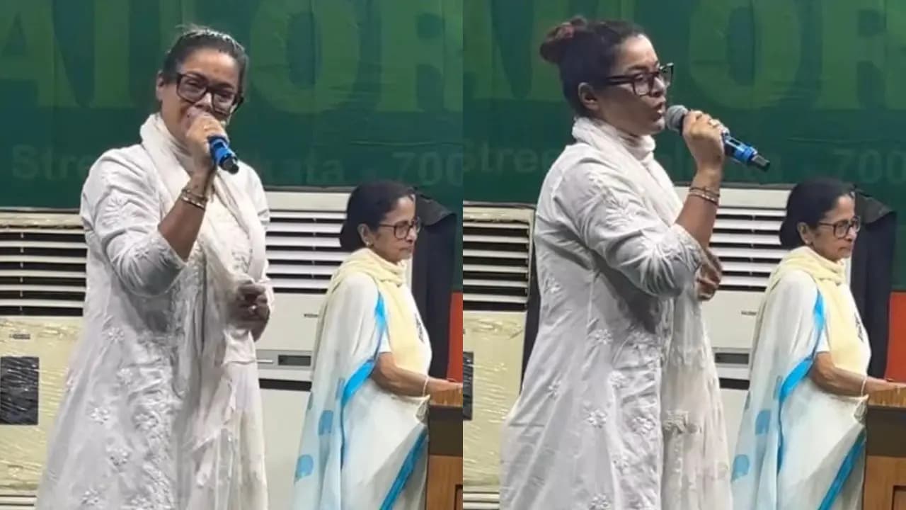Iman Chakraborty joins tmc campaign sings a song for Mamata Banerjee in bhawanipore