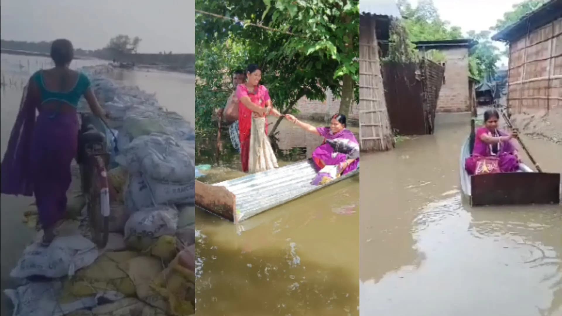 Asha Workers in Malda are helping the flood affected people