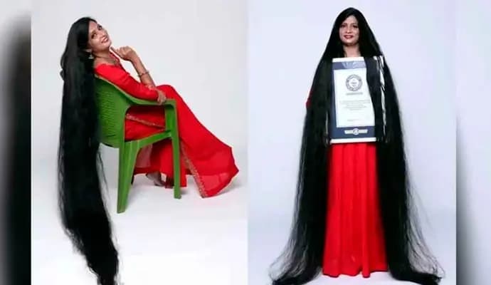 tall hair world record by up woman
