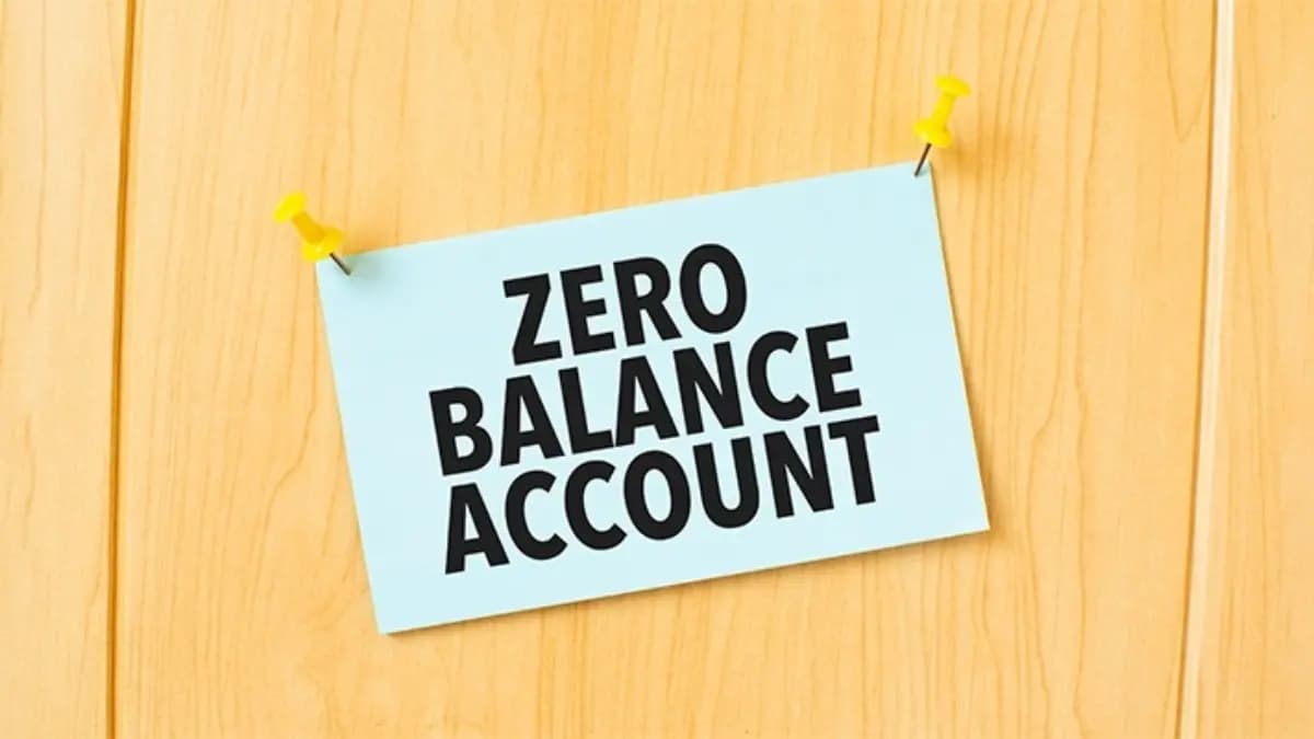 What are the catches of a zero balance account