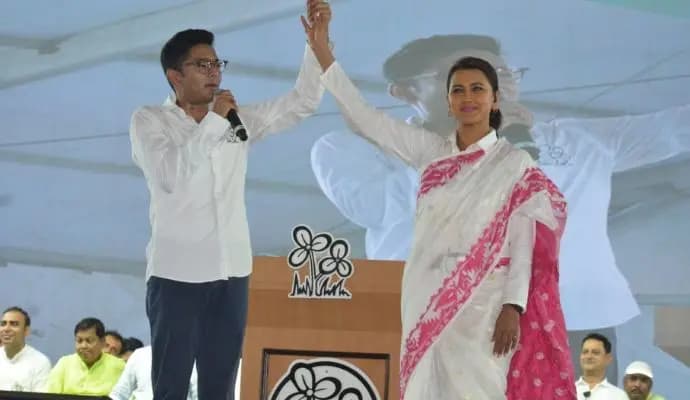 Abhisek attack bjp at pandua public meeting