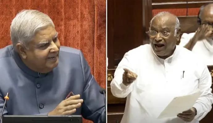 Jagdeep Dhankhar rebukes Mallikarjun Kharge