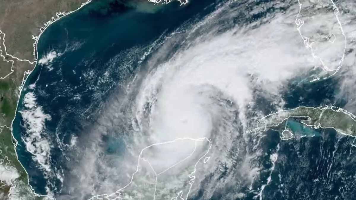 Satellite Footage Shows Devastating Path Of Hurricane Milton Over Florida gnr