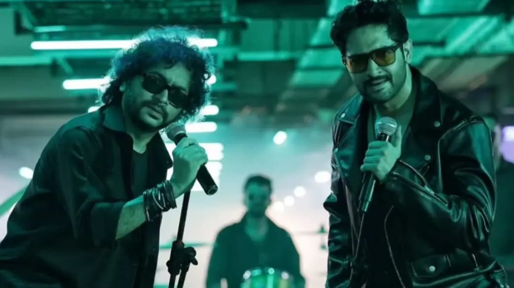 vikram chatterjee did playback with rupam Islam in his upcoming bengali movie ent