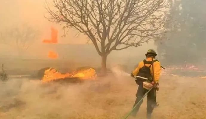 wildfire at texas
