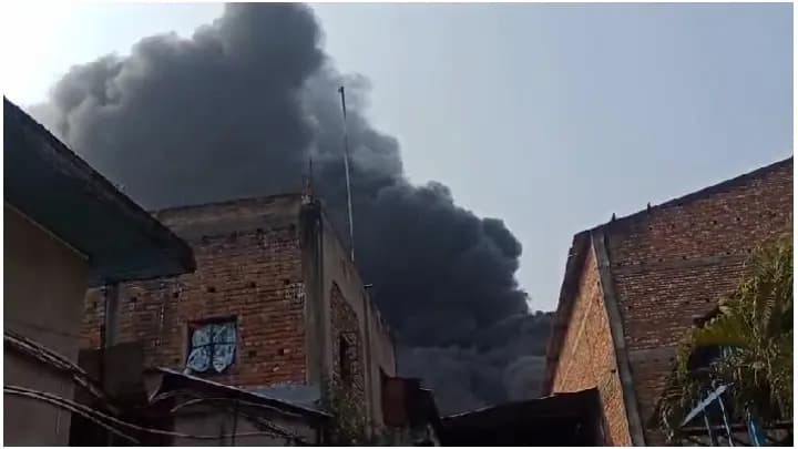 fire at domjur factory
