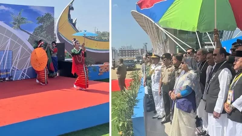 Sheikh Hasina inaugurates coxsbazar railway