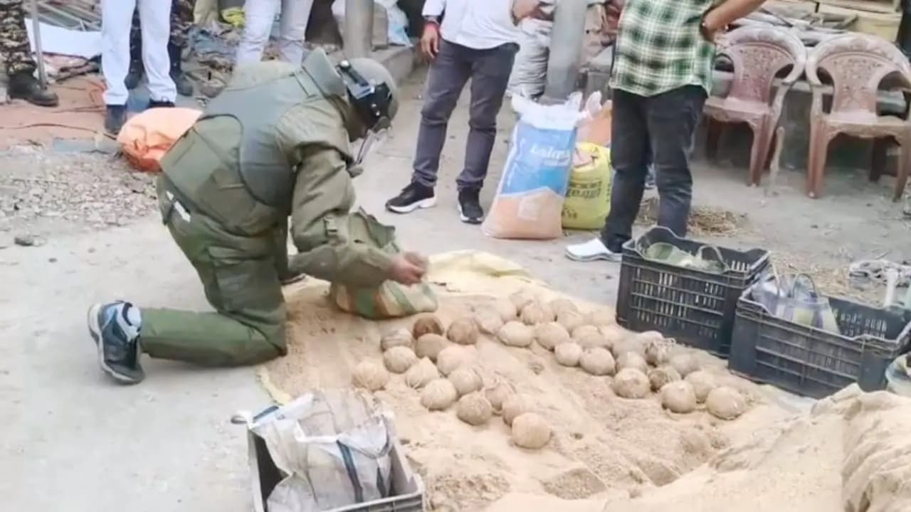 Ahead of Polls Turmoil in Bhangar,100 Bombs recovered