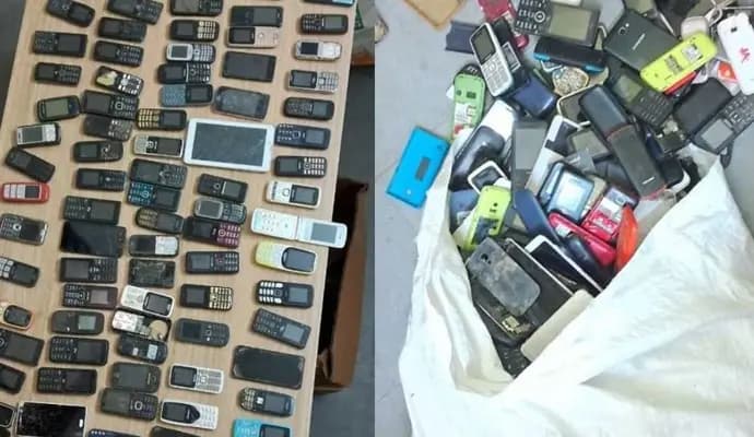 illegally acquired mobile phones seized in Telangana gnr